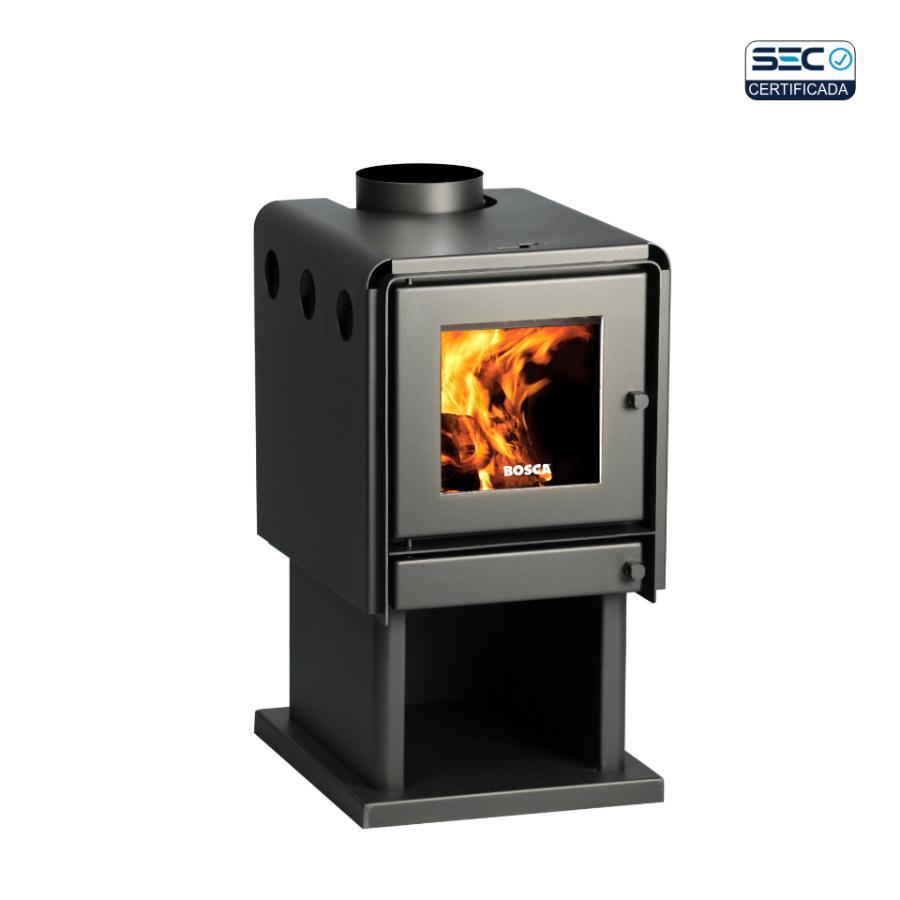 Calefactor A Leña Bosca Limit 350 6" Negro