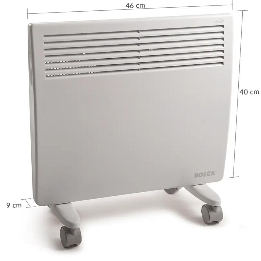 Calefactor Eléctrico B1000 Wifi Convector Boscar Blanco