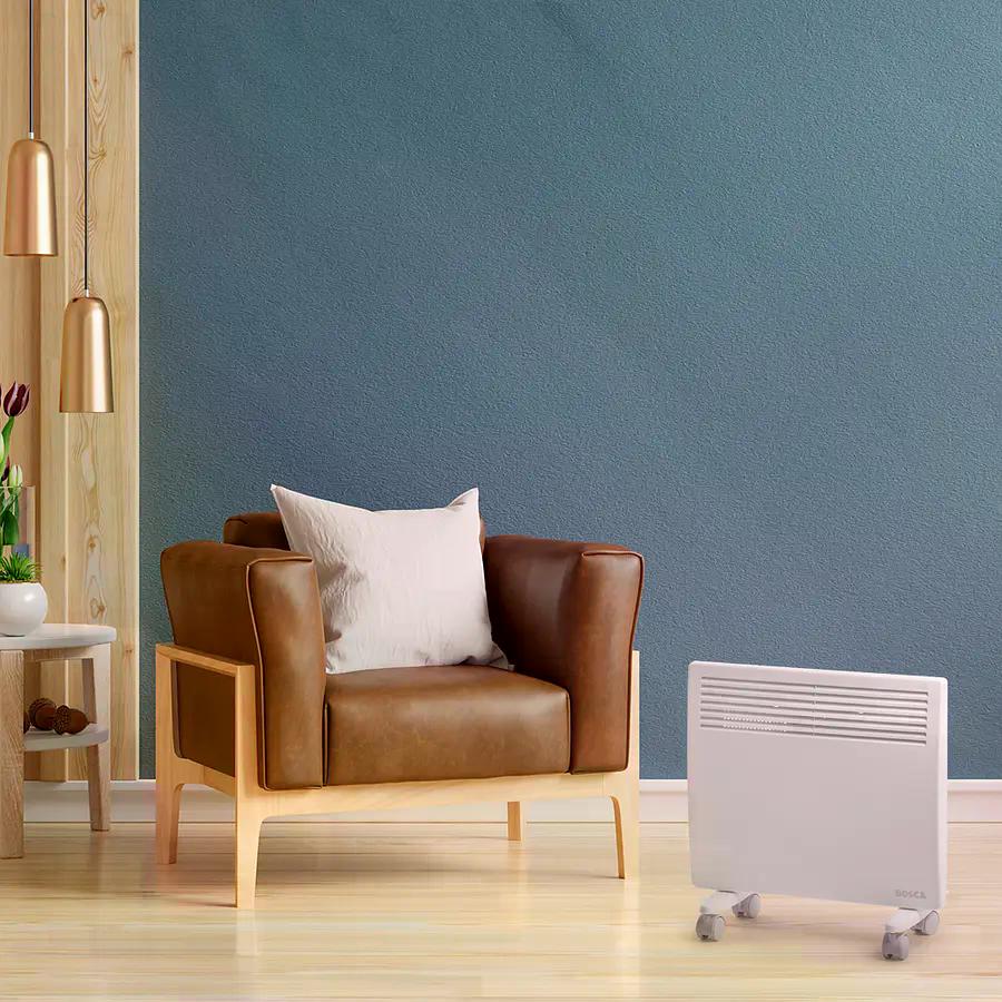 Calefactor Eléctrico B1000 Wifi Convector Boscar Blanco