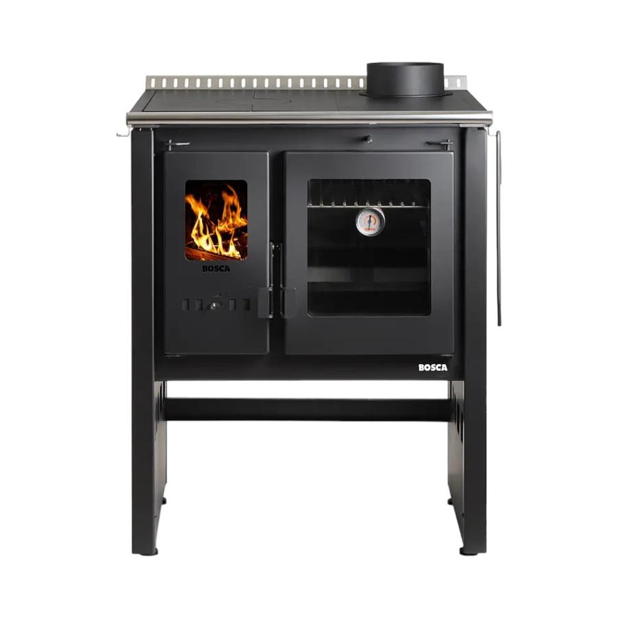 Cocina Leña Bosca Ares 70 39.5 Litros Negro