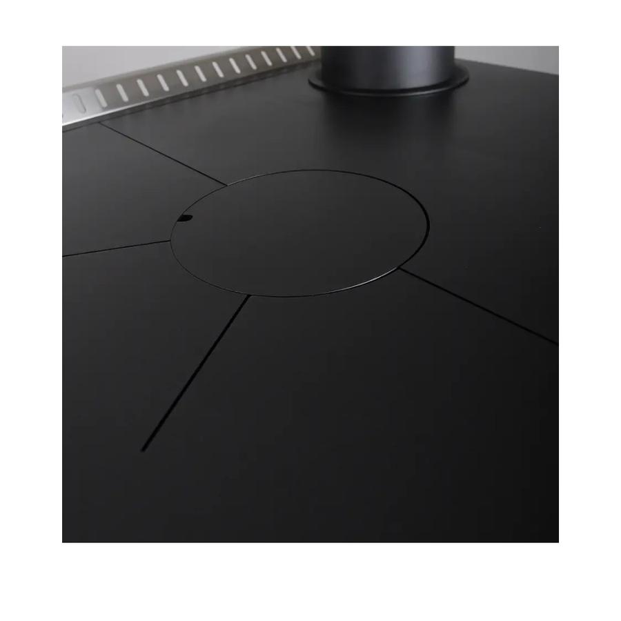 Cocina Leña Bosca Ares 70 39.5 Litros Negro