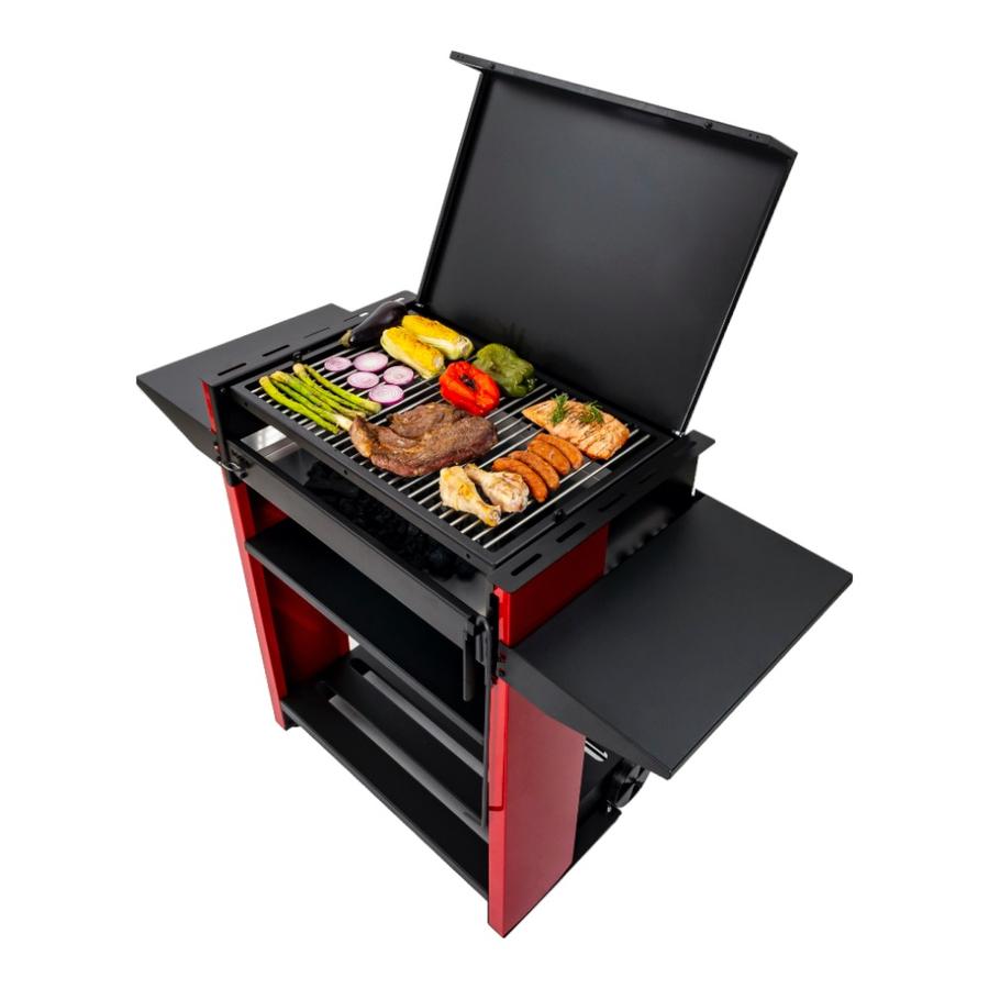Parrilla Carbon Bosca Alerce Full Rojo