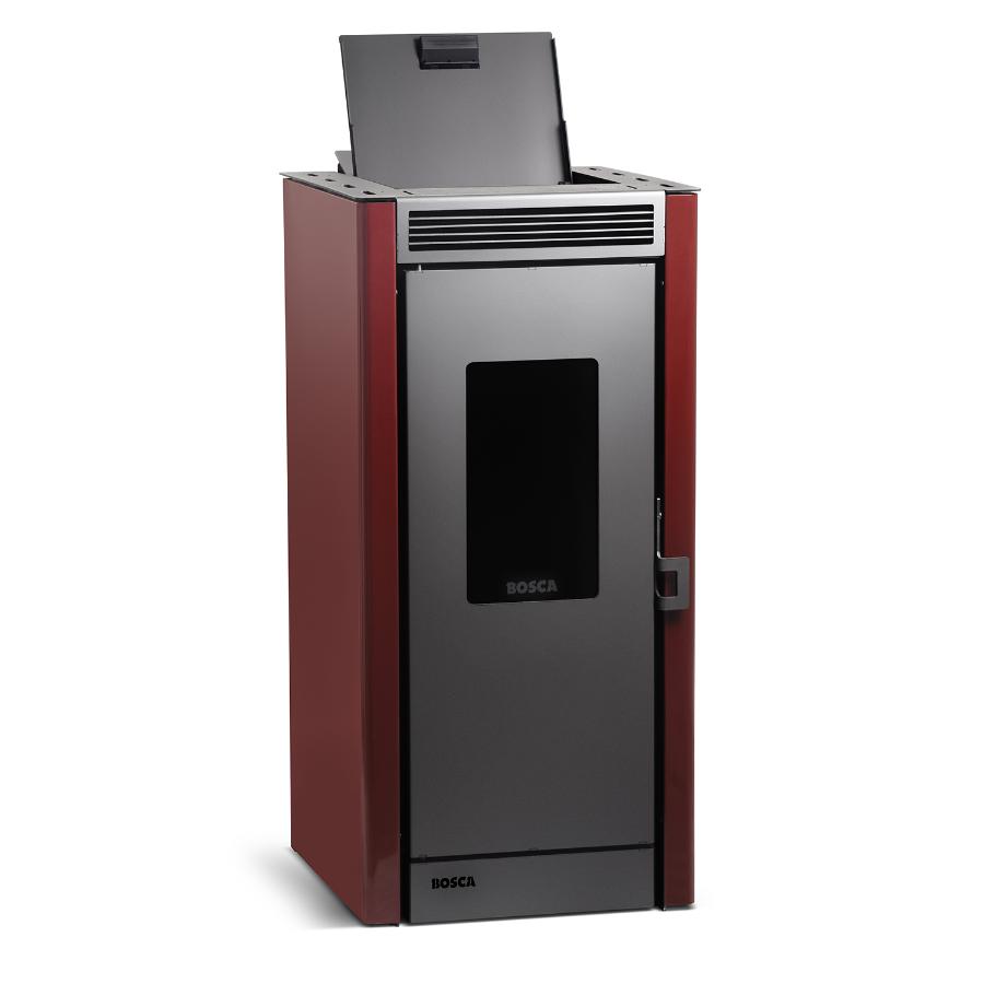 Estufa a Pellet Bosca Black Vision Roja