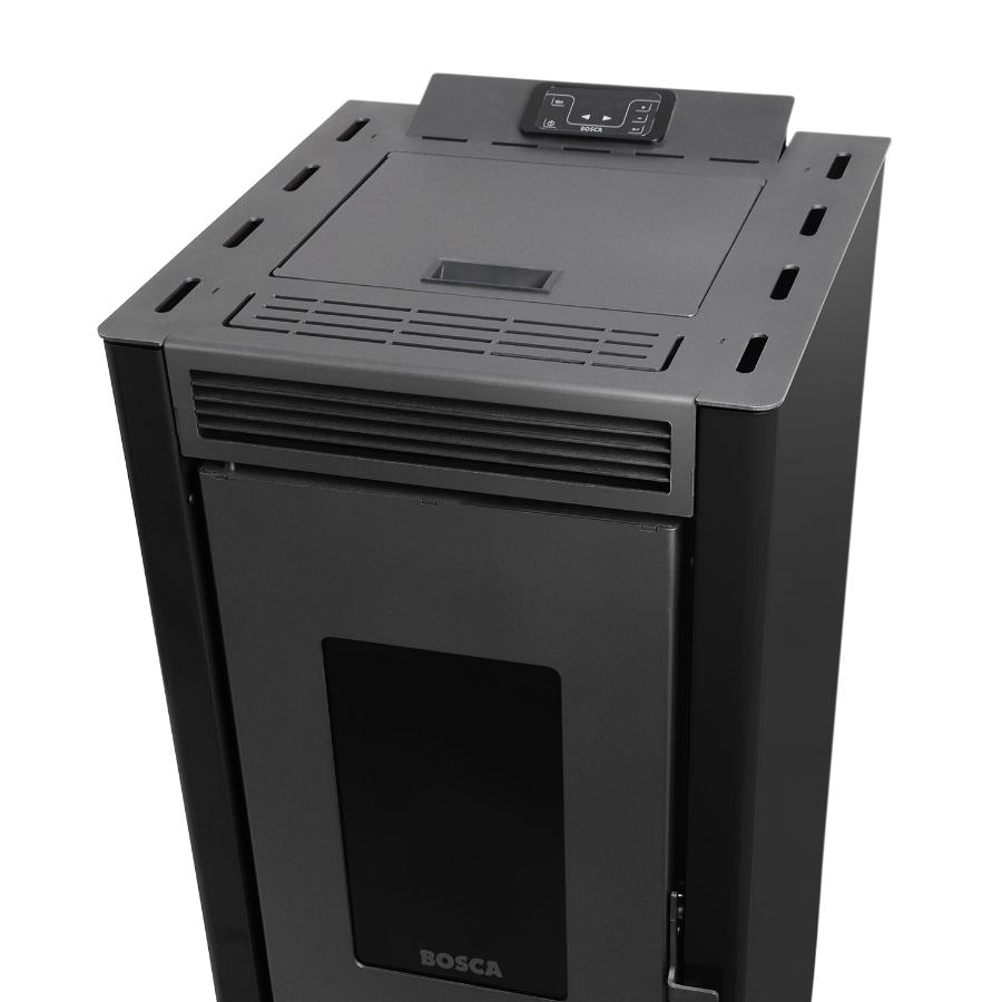 Estufa a Pellet Bosca Black Vision Negra