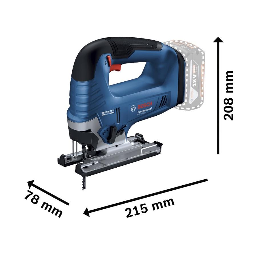 Sierra Caladora Inalámbrica Bosch GST 185 V-LI (Sin Batería)