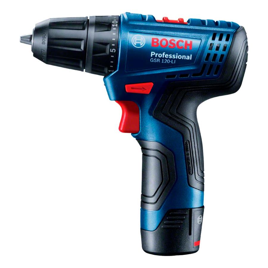 Taladro Inalámbrico Bosch Gsr 120-li + Kit