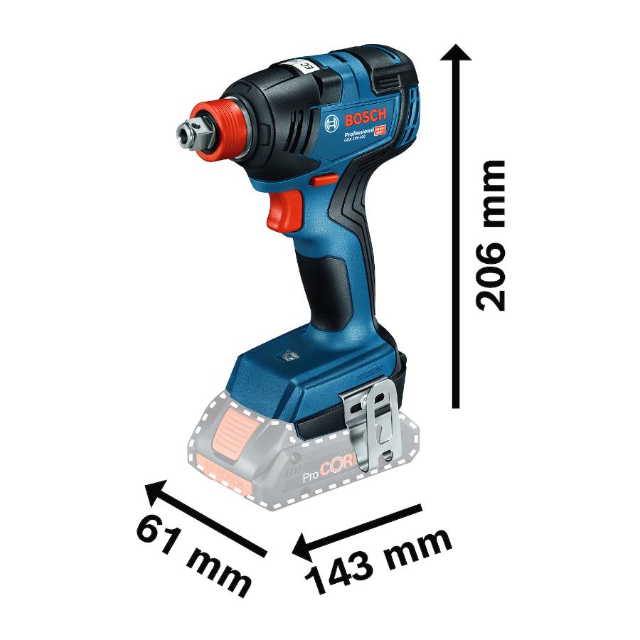 Llave De Impacto Bosch 18V Gdx 18V-200 Sb