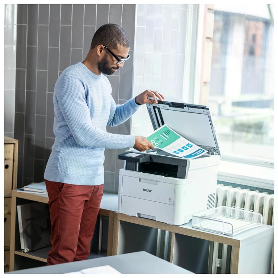 Impresora Multifuncional Brother DCPL3560CDW Blanco