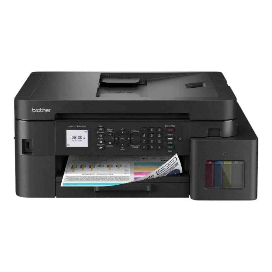 Impresora Multifuncional 3 en 1 Brother DCP-T930DW Negro