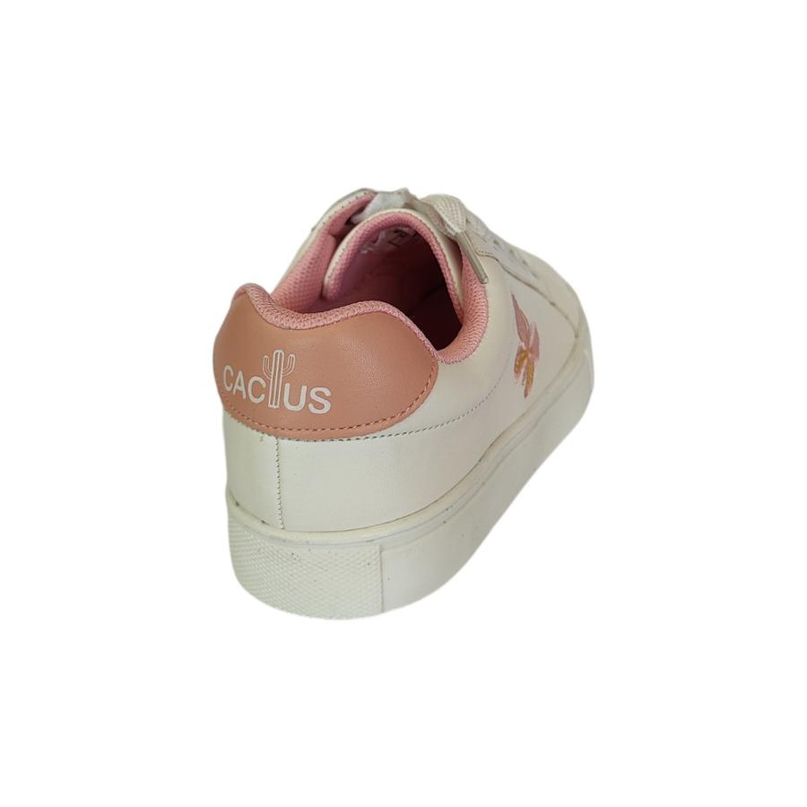 Zapatillas Urbanas Niñas Cactus Kira Blanco/Rosado