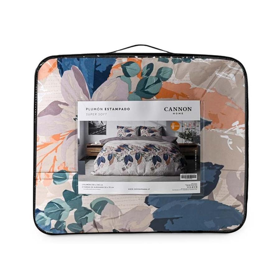 Plumón Cama 1.5 Plazas Microfibra Cannon Home Hibiscus