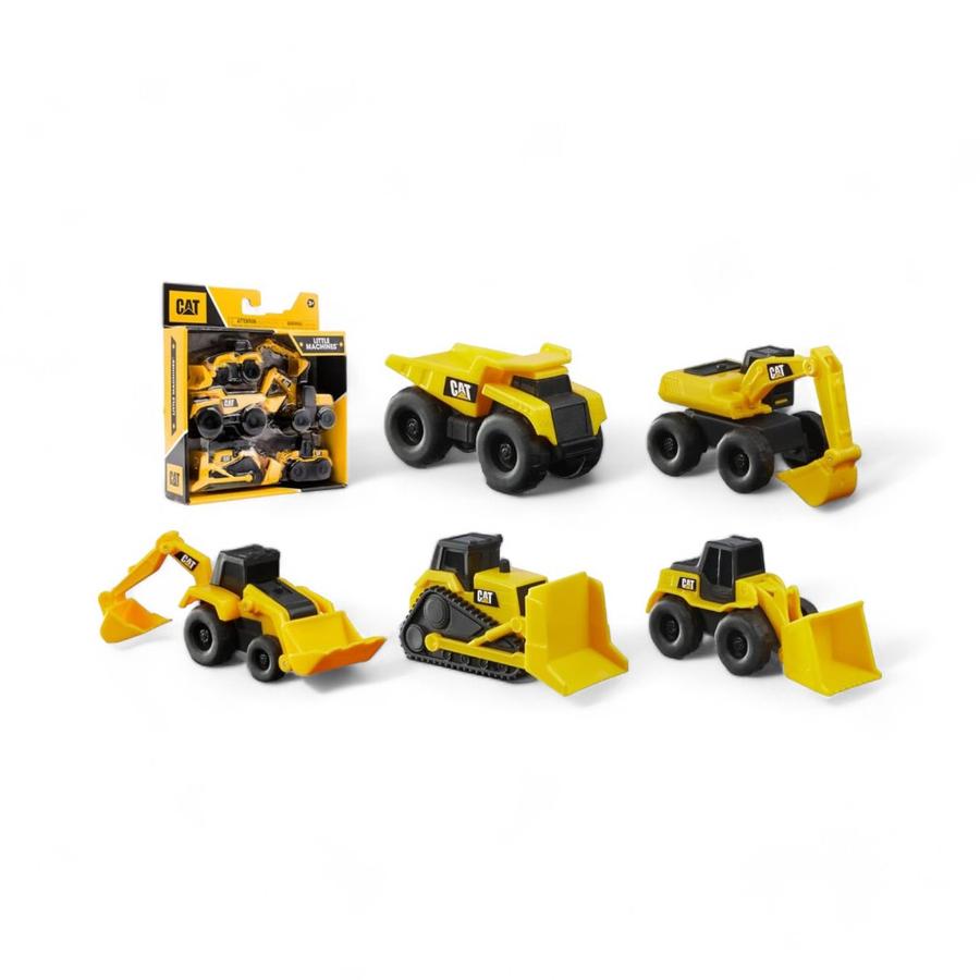 Pack 5 Juguetes Caterpillar Mini Maquinas De Construccion