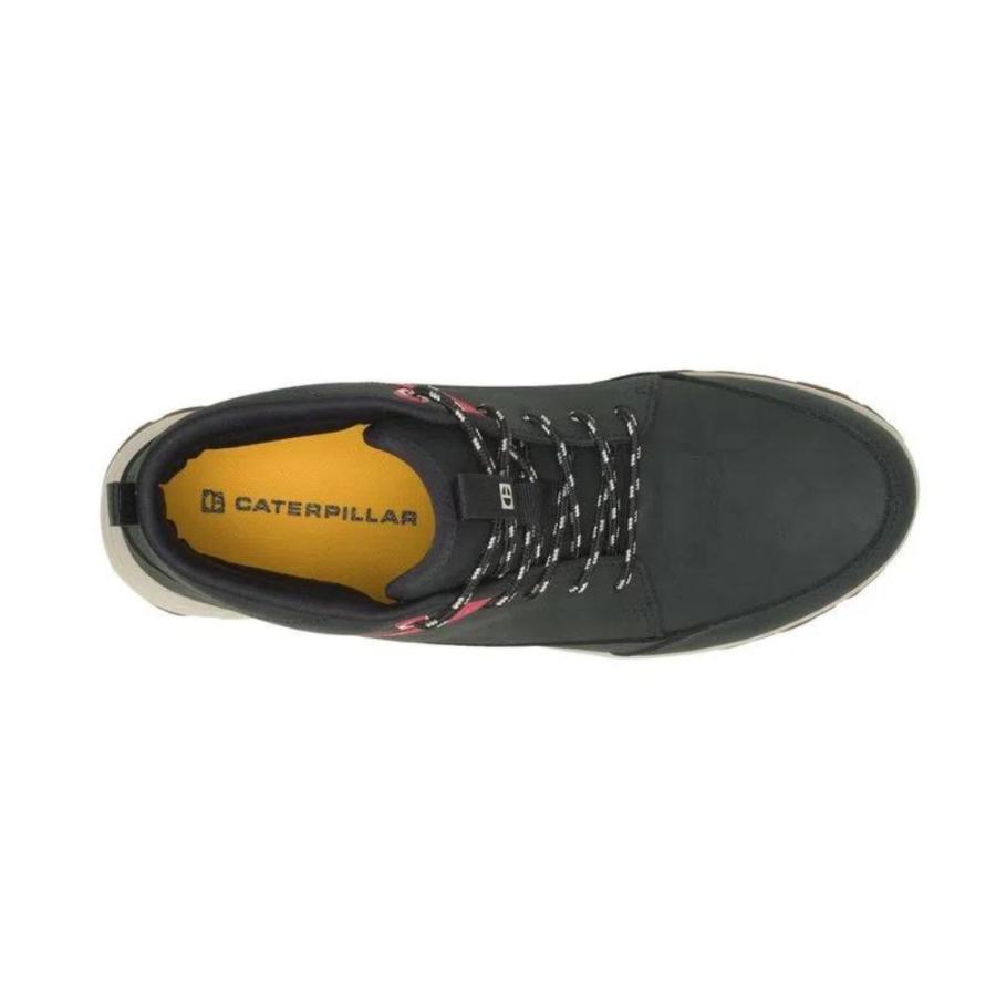 Botín Caterpillar Quest Mid Hombre Negro