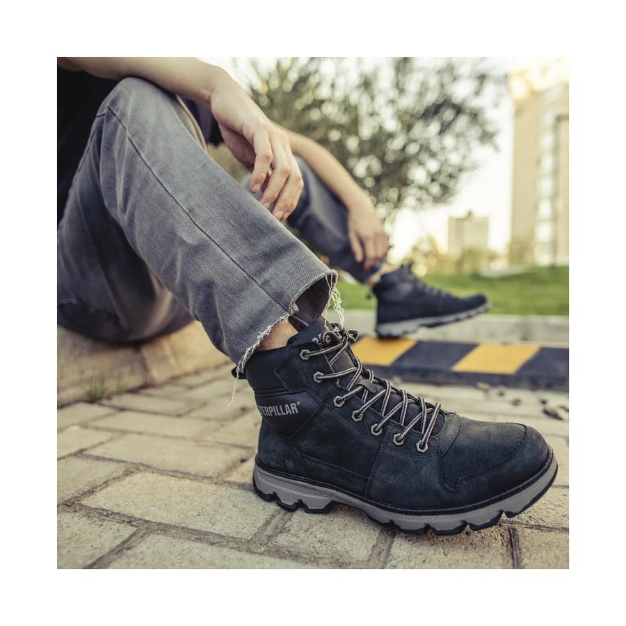 Botín Casual Hombre Caterpillar Meridian WaterProof Negro