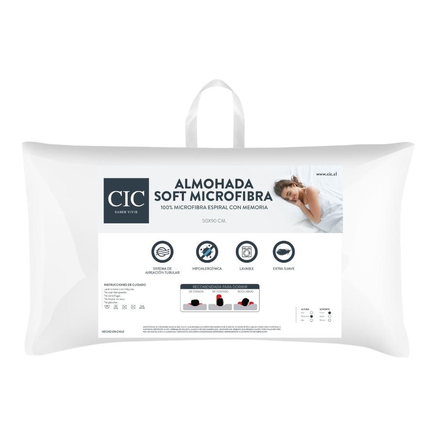 Almohada Cic Soft Microgel 50X90 Cm Blanco