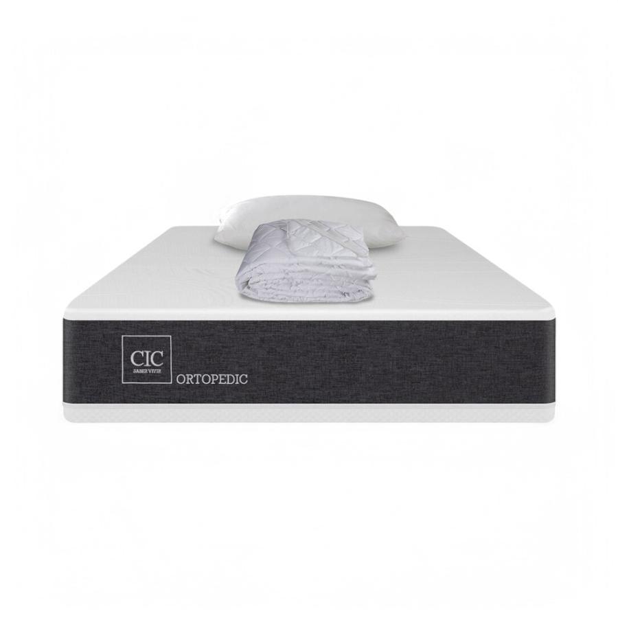 Colchón CIC Ortopedic 1.5 Plazas + Almohada + Cubrecolchón