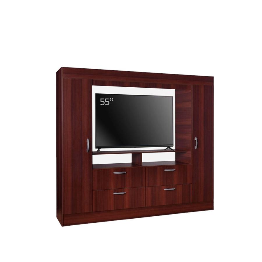 Clóset 2 Puertas Baker TV 55" Cic Chocolate