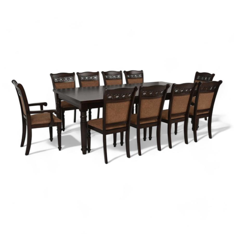 Comedor Cic Grand Le Blanc 8 Sillas + 2 Sitiales 240 Cm Café