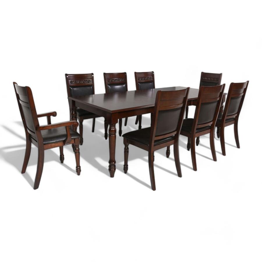 Comedor Cic Cordobés 6 Sillas + 2 Sitiales Café