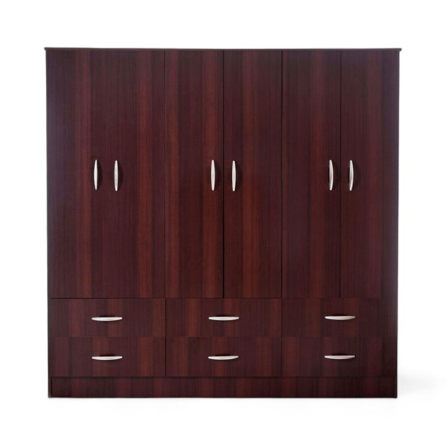 Clóset CIC Maipo 6 Puertas 6 Cajones 180x180x47 Cm Café