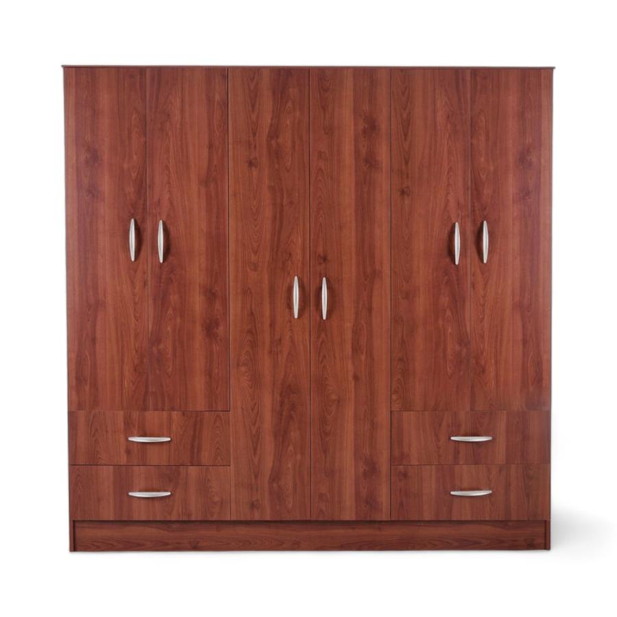 Clóset CIC Maipo 6 Puertas 4 Cajones 180x180x47 Cm Café