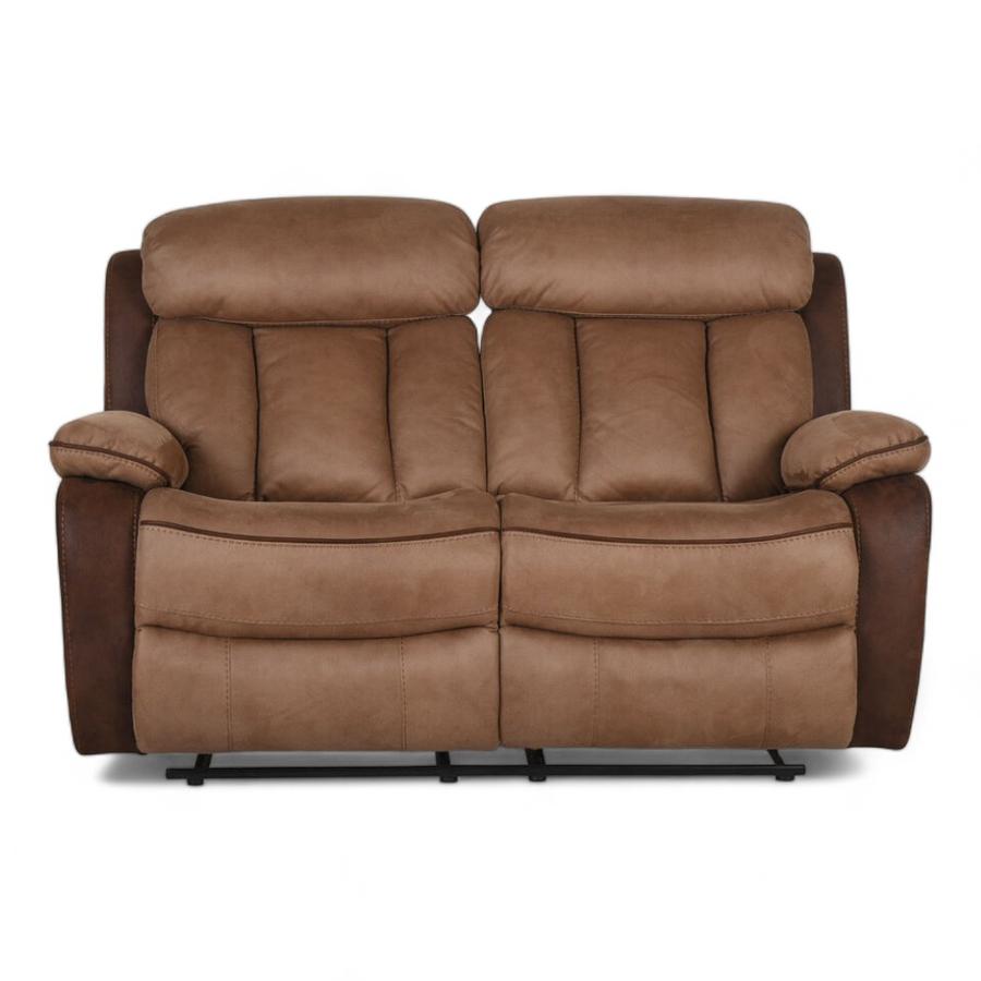 Sofá Reclinable Cic 2 Cuerpos Café