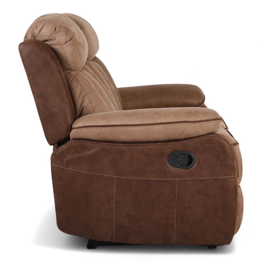 Sofá Reclinable Cic 2 Cuerpos Café