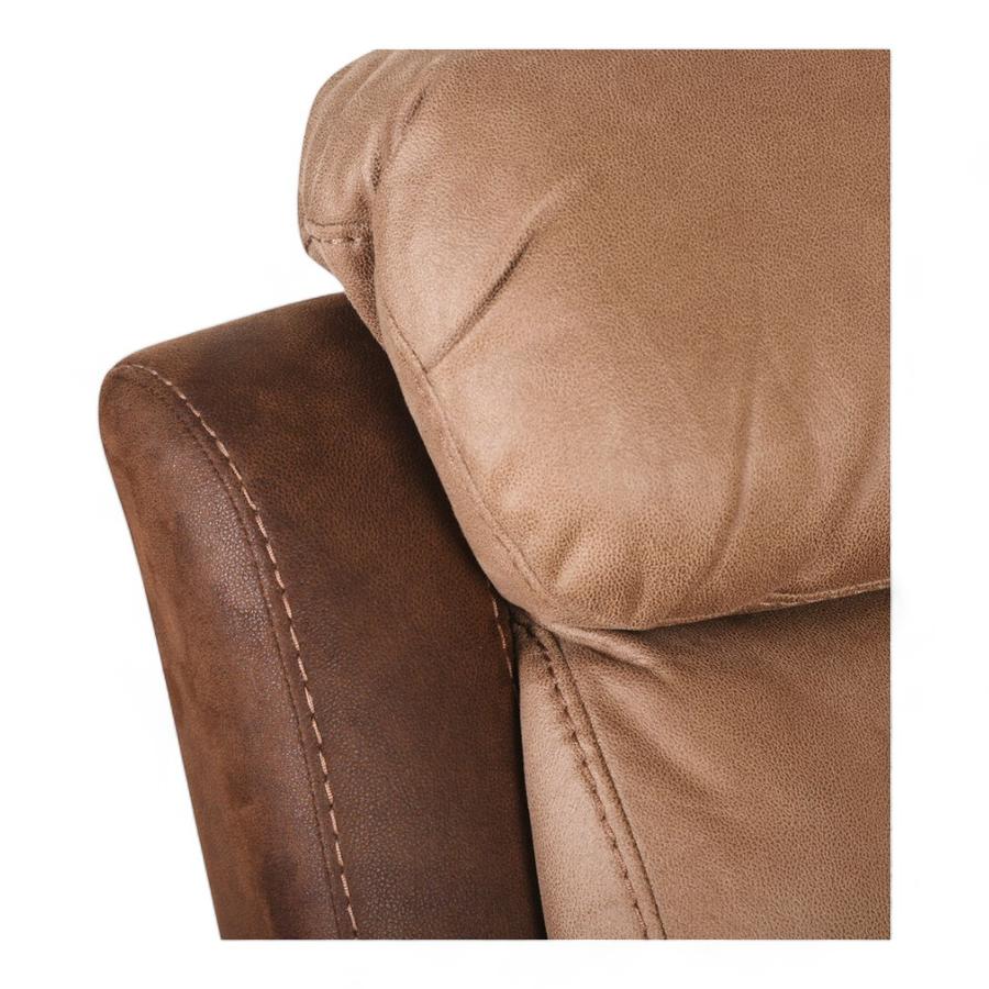 Sofá Reclinable Cic 2 Cuerpos Café