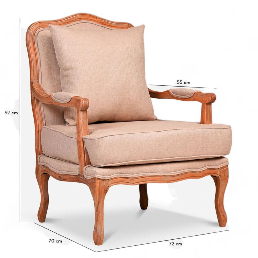 Sillón Sitial CIC Versalles Olmo Beige