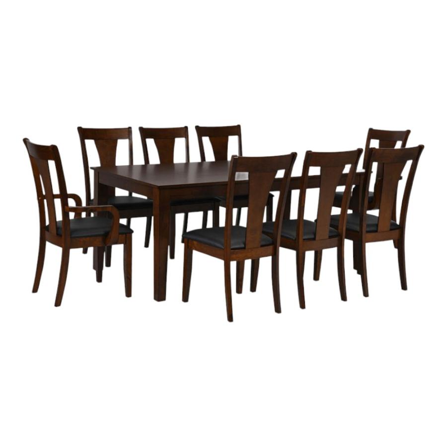 Comedor 6 Sillas + 2 Sitiales Cic Thomas 180 Cm Café