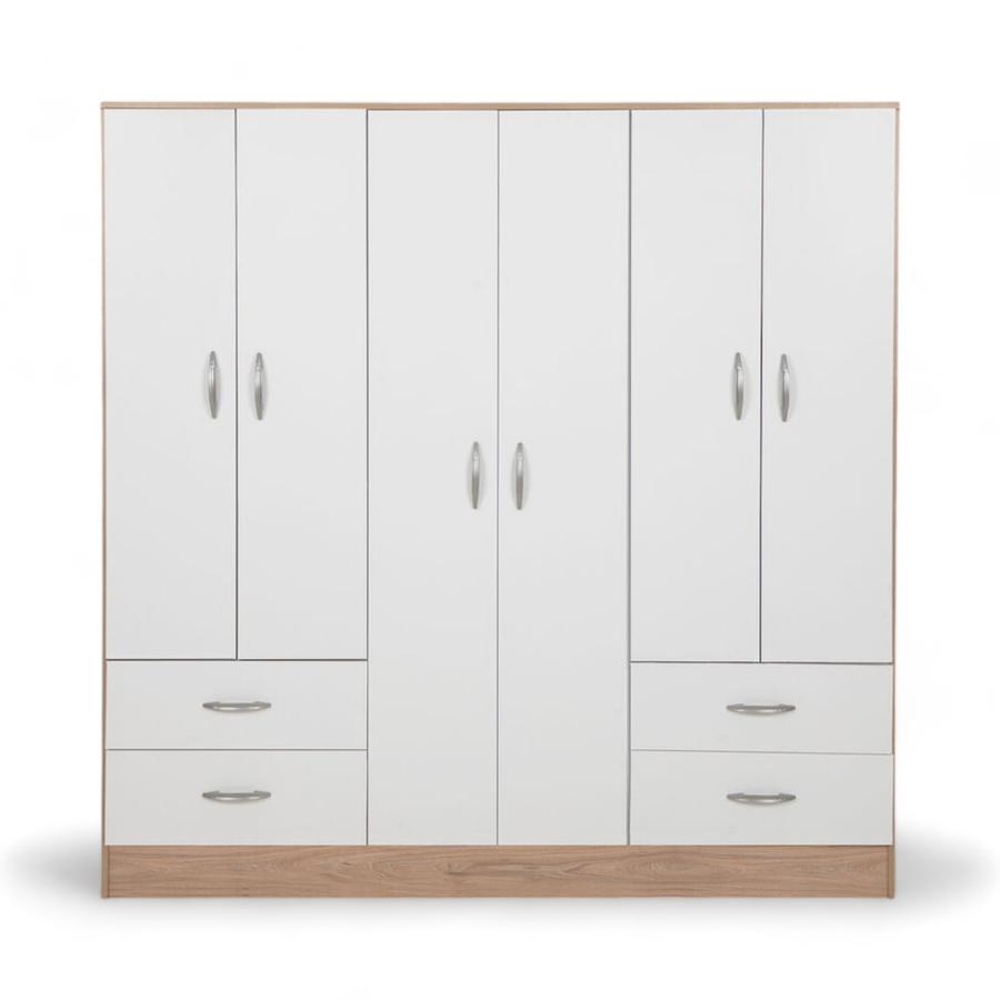 Clóset CIC Maipo 6 Puertas 4 Cajones 180x180x47 Cm Olmo