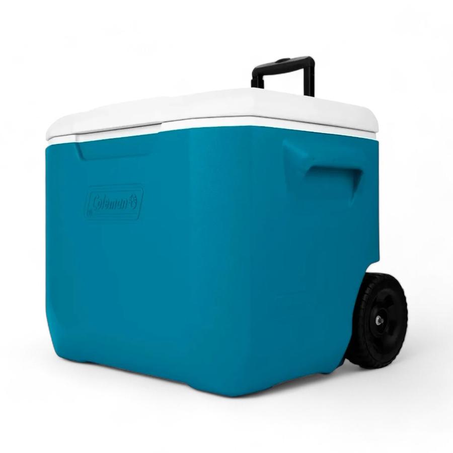 Cooler Rígido Con Ruedas Coleman 60QT 56.8 Litros Azul