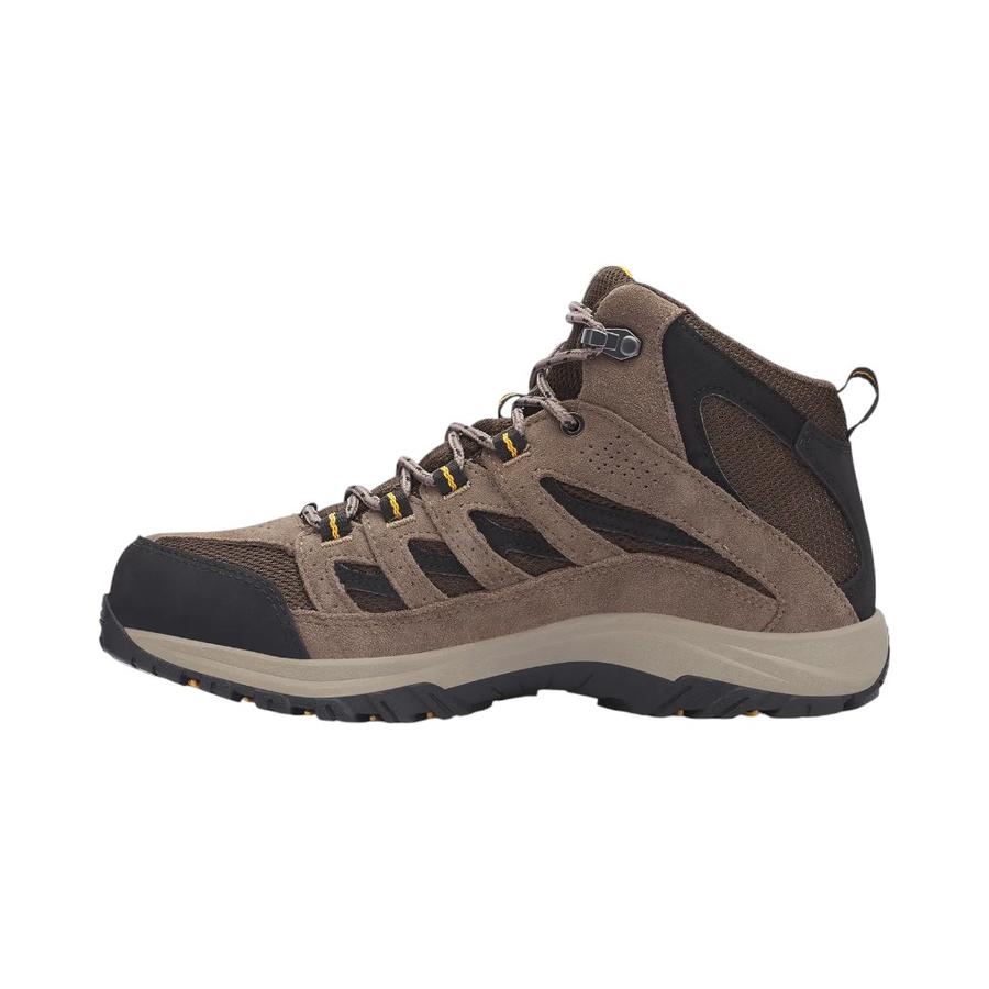 Botín Outdoor Hombre Columbia CrestWood Mid Waterproof Café