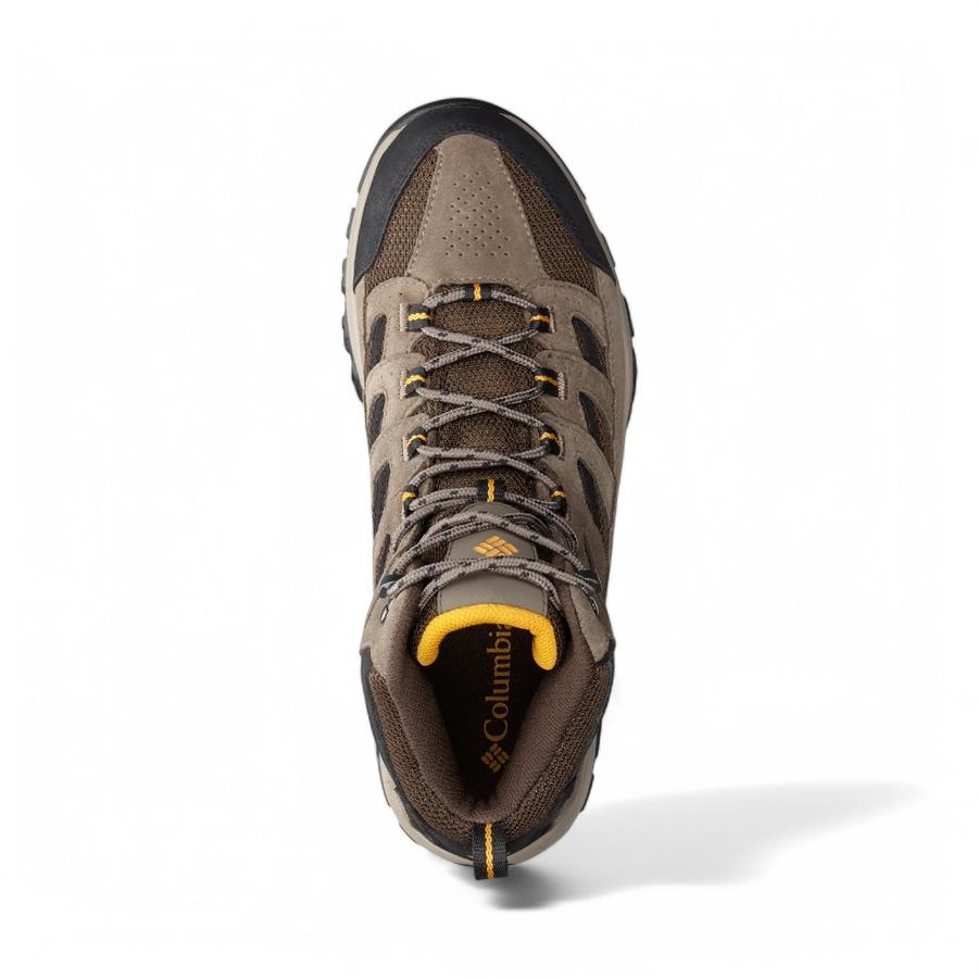 Botín Outdoor Hombre Columbia CrestWood Mid Waterproof Café