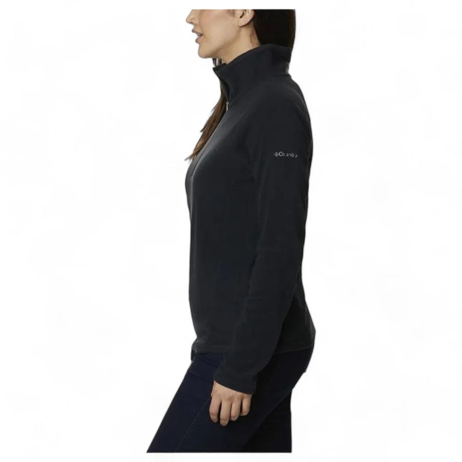 Polar Casual Mujer Columbia Glacial IV 1/2 Zipper Negro