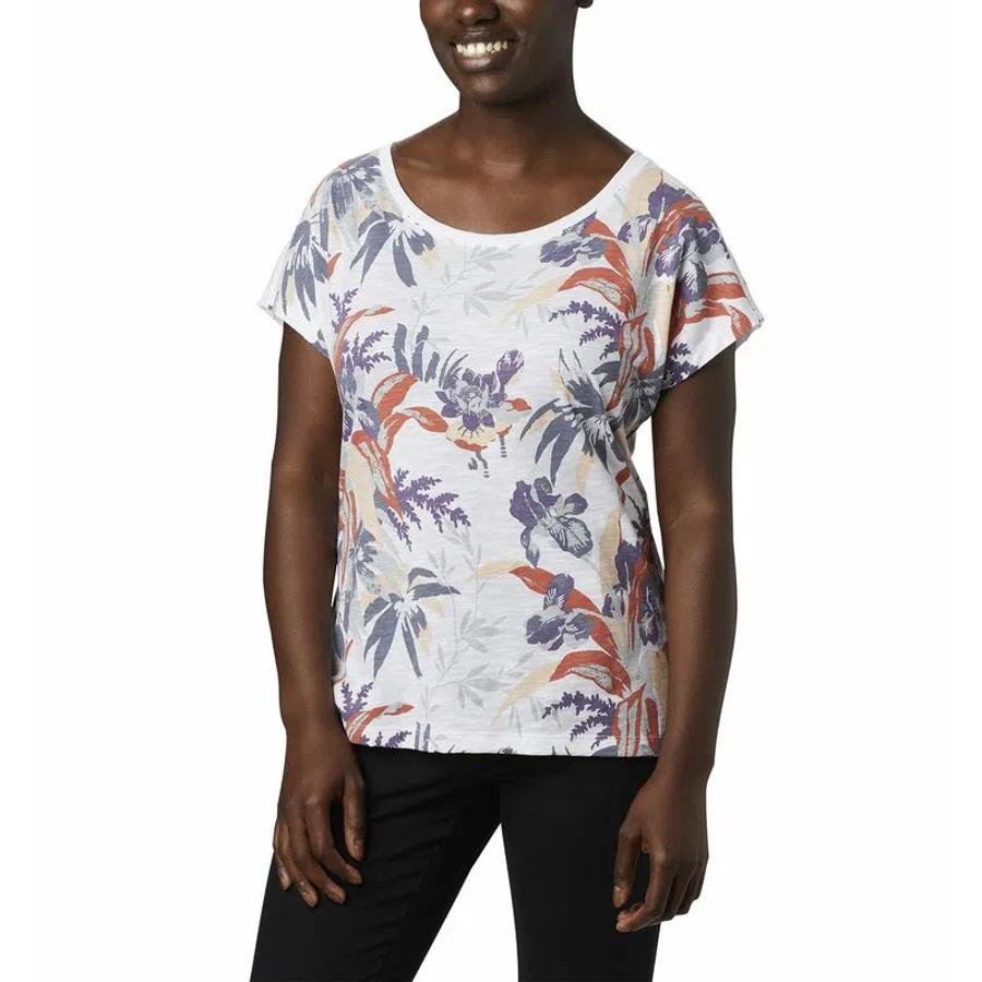 Polera Columbia High Dune Mujer Blanco