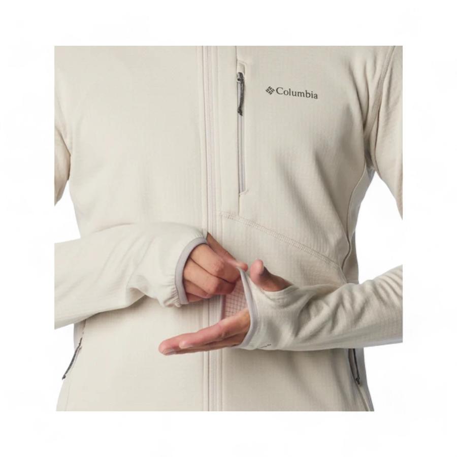 Polar Outdoor Hombre Columbia Park View Full Zipper Beige
