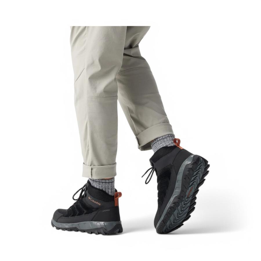 Botín Hombre Columbia Strata Trail Mid Waterproof Negro