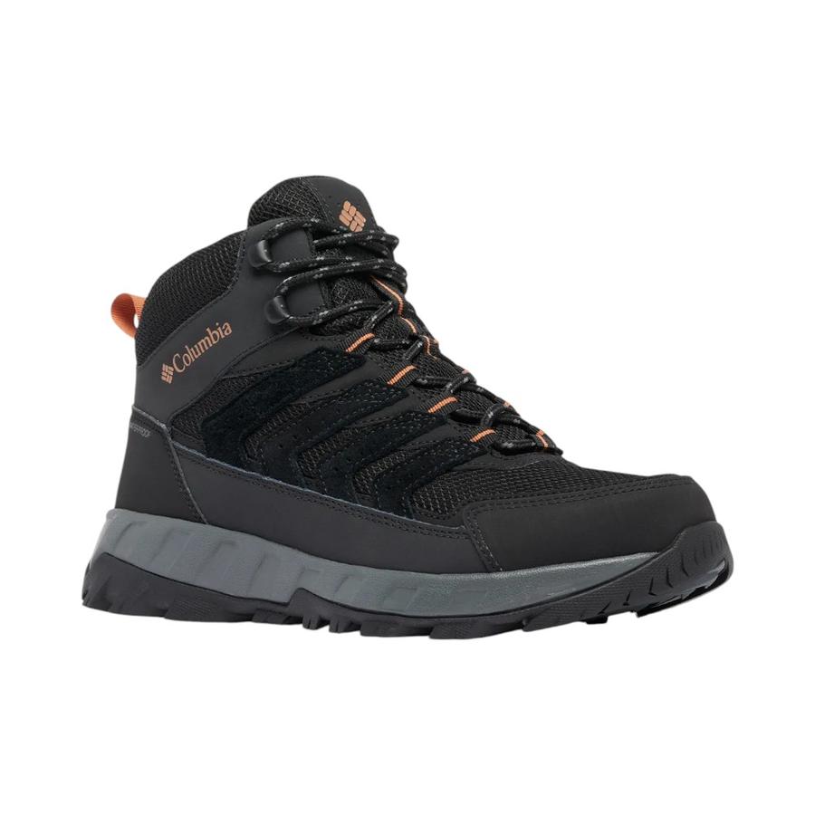 Botín Hombre Columbia Strata Trail Mid Waterproof Negro