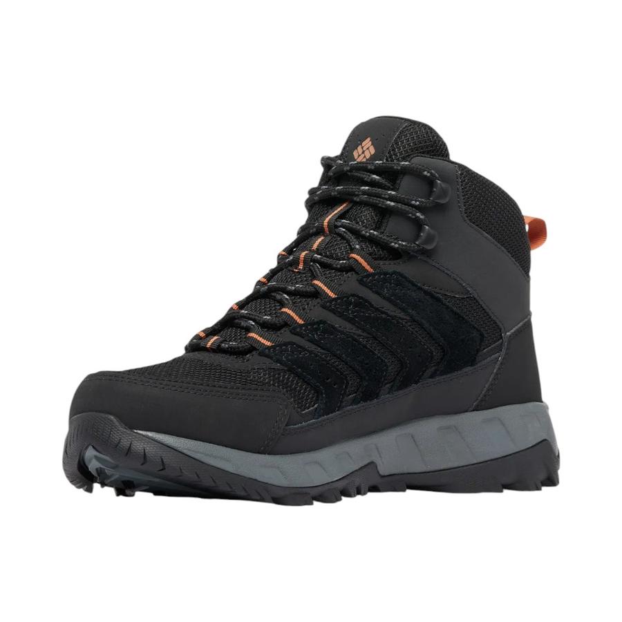 Botín Hombre Columbia Strata Trail Mid Waterproof Negro