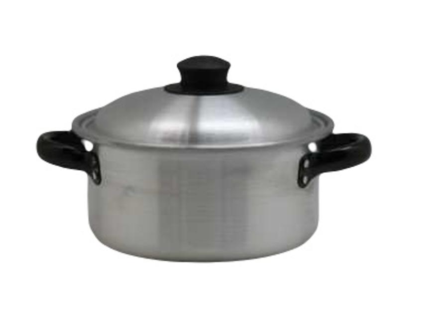 Cacerola Aluminio Lijado 30cm 10lt Inox