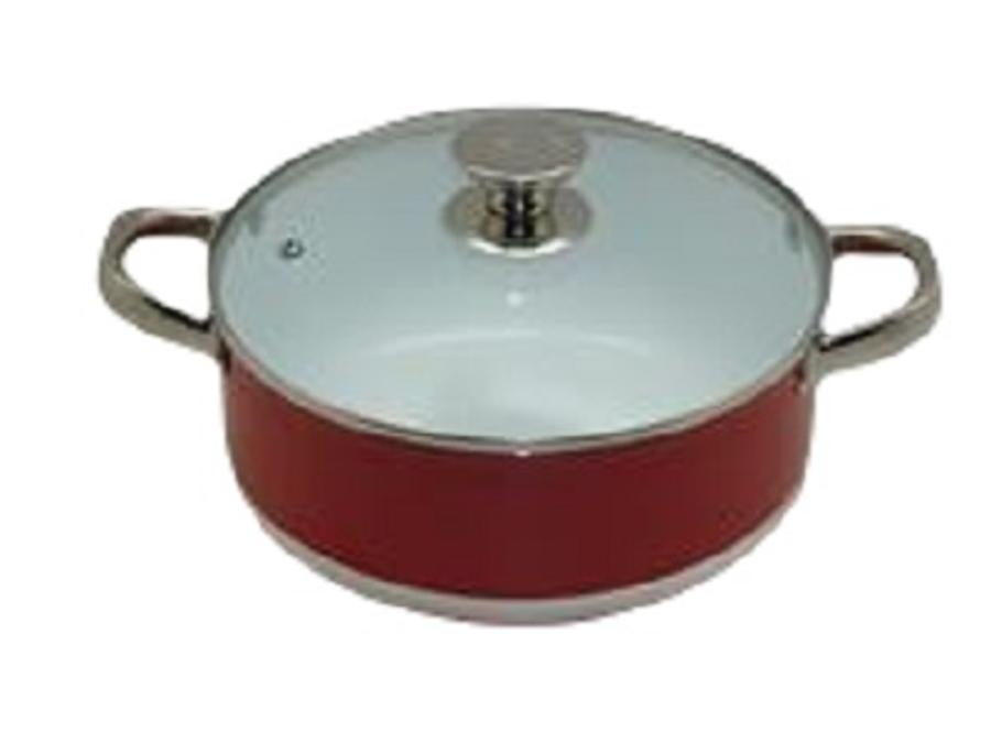 Cacerola Aluminio/cerámico 30cm 7,9lt Rojo