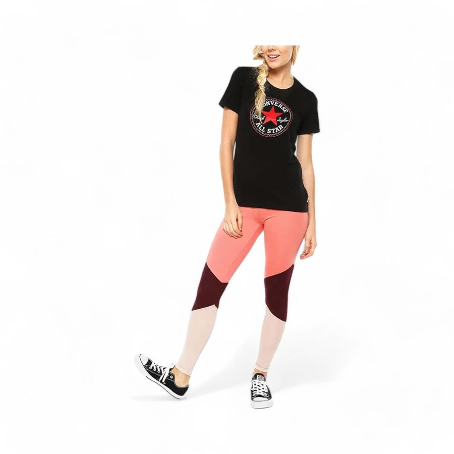 Polera Mujer Converse Chuck Patch Classic Manga Corta Negro