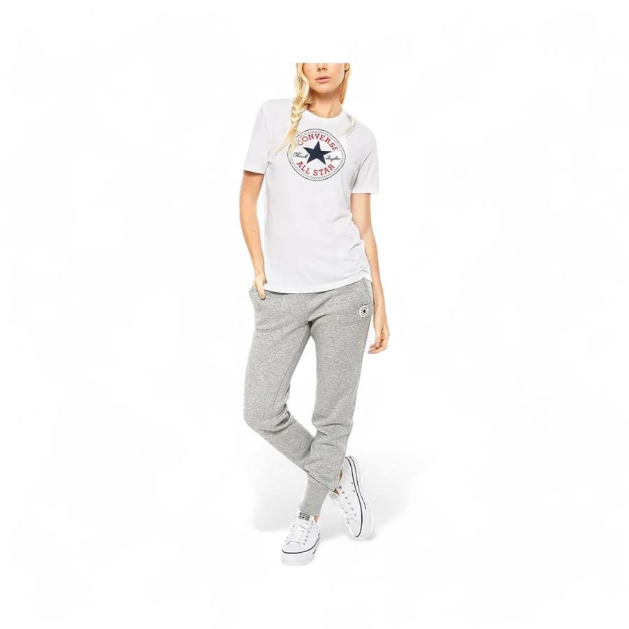 Polera Mujer Converse Chuck Patch Classic Manga Corta Blanco