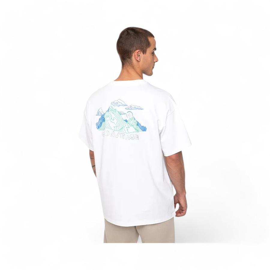Polera Hombre Converse High Summer Terrain Textures Blanco