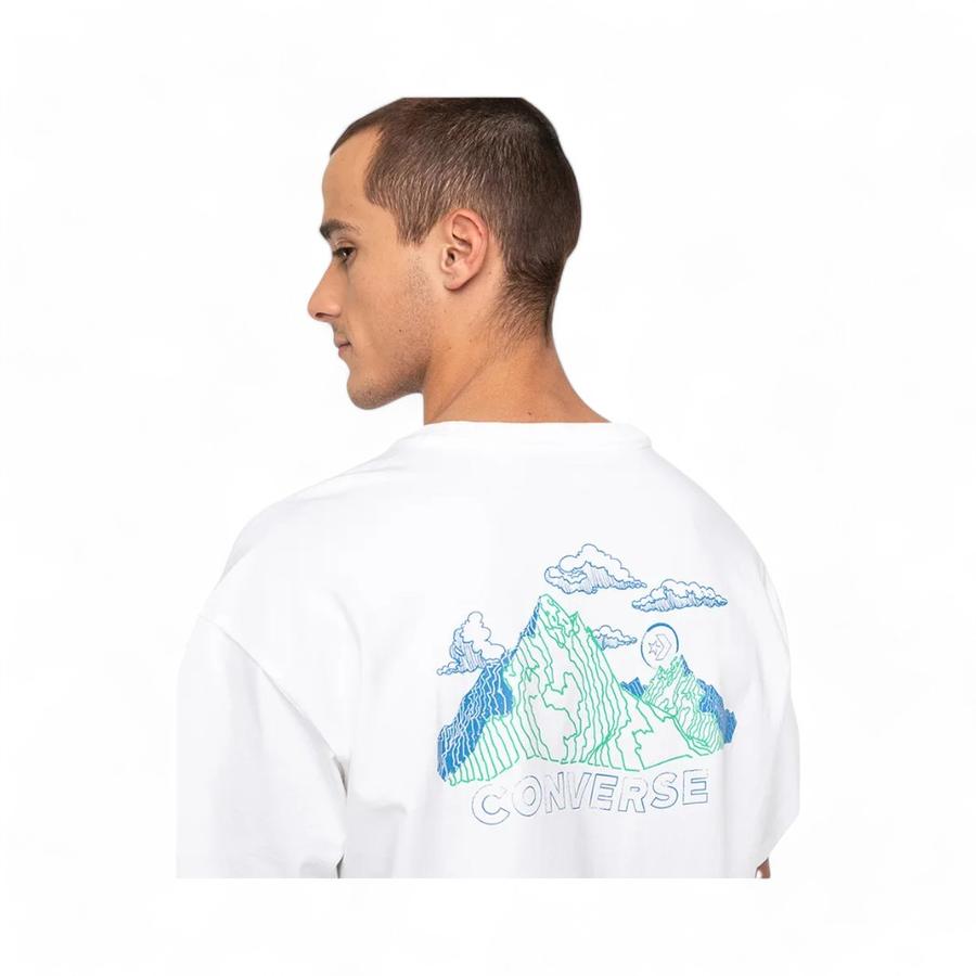 Polera Hombre Converse High Summer Terrain Textures Blanco