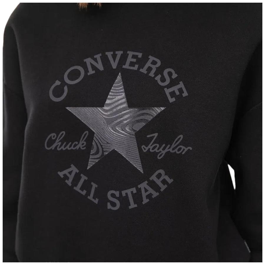 Poleron Mujer Converse Elevated Negro