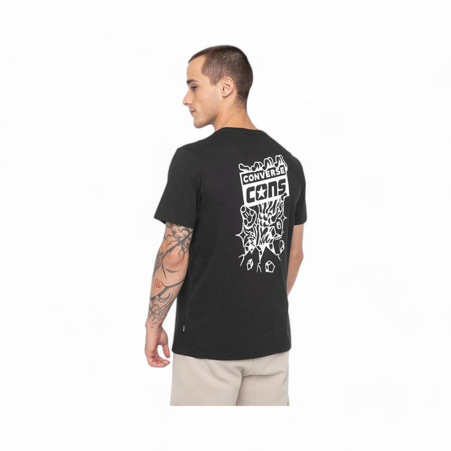 Polera Hombre Converse CONS Skull & Shrom Art Negro
