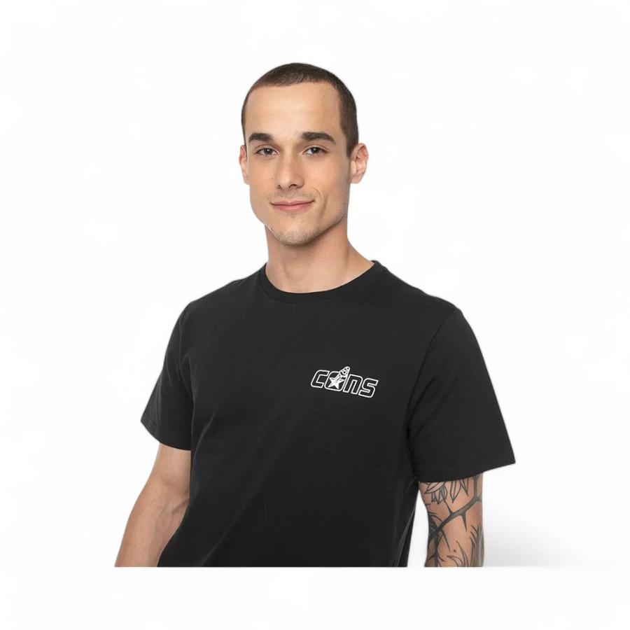 Polera Hombre Converse CONS Skull & Shrom Art Negro