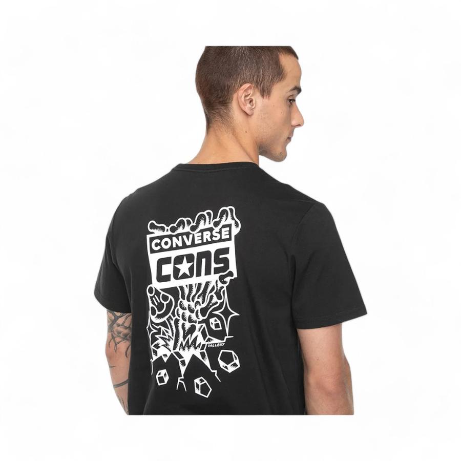 Polera Hombre Converse CONS Skull & Shrom Art Negro